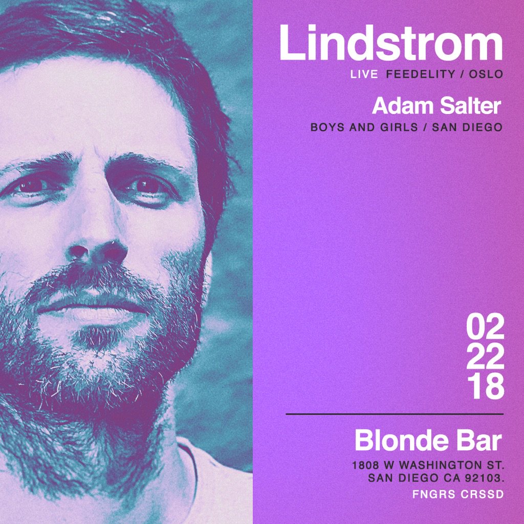 LINSTRØM playing in SD live next Thurs 2/22!  Tix: ticketf.ly/2nHbMSK