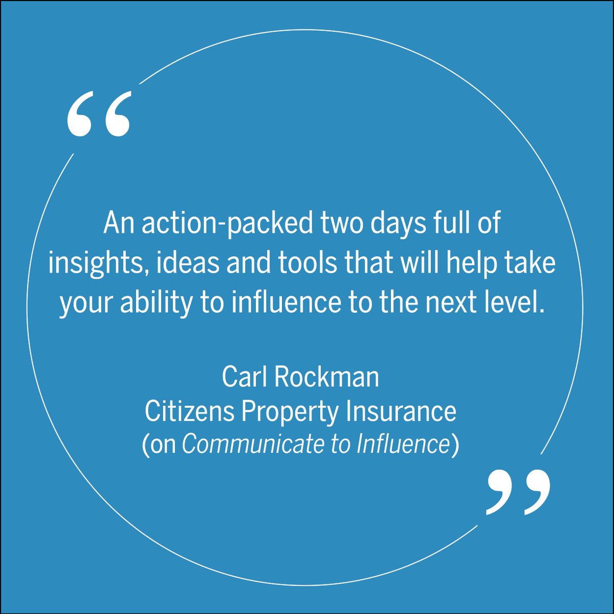DeckerComm's tweet photo. Couldn't have said it better ourselves. Thanks, Carl! #FeedbackFriday #CommunicateToInfluence https://t.co/UhR4ky27d2