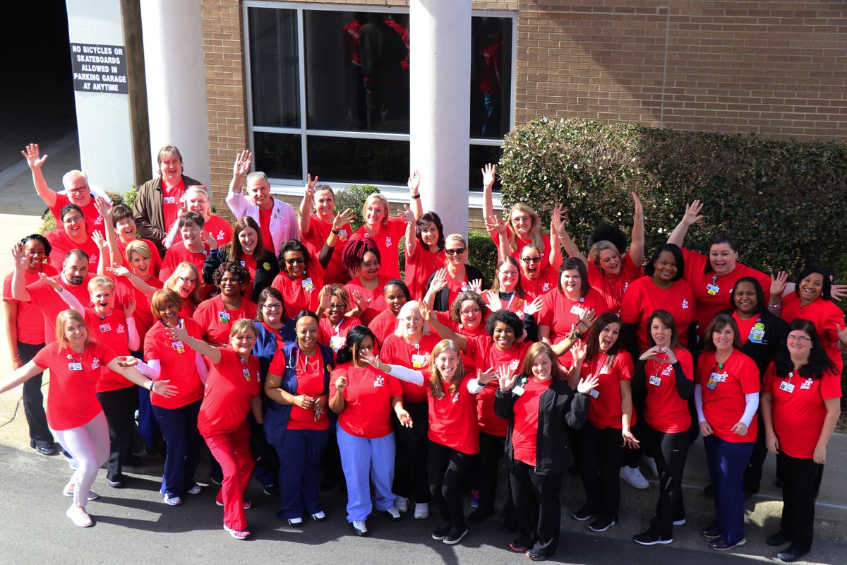 JRMCArkansas's tweet photo. On Fridays, we wear red! Happy heart month! #iamjrmc #JRMCGoesRed #iheartjrmc #heartmonth https://t.co/isrrHzeZWT