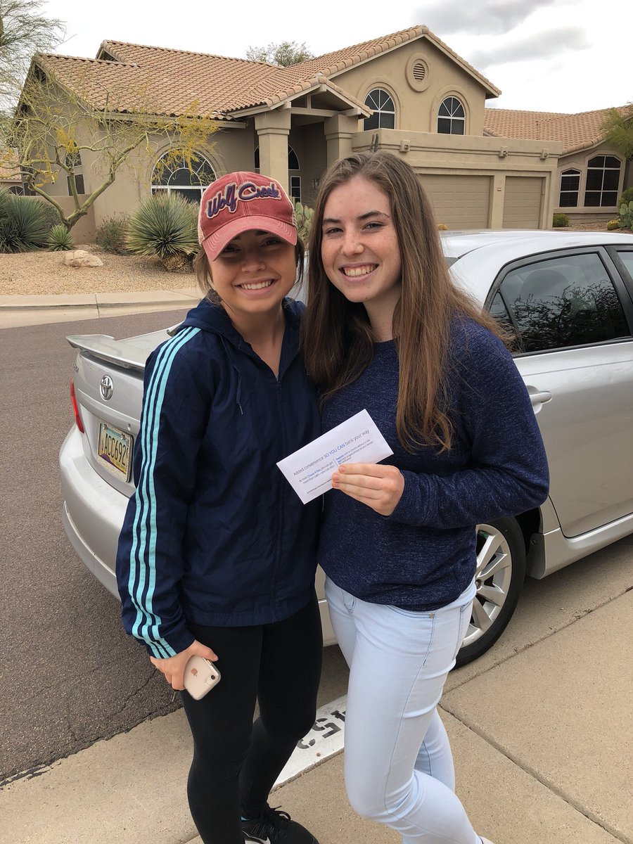 Jordan and Katie got their money