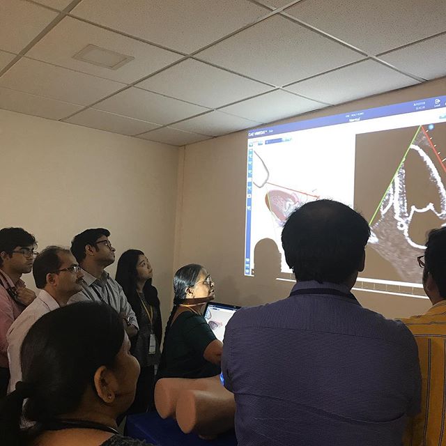 _elevate_health's tweet photo. It's time for #USIMCON INDIA 2018. Students of Father Muller Medical college are exploring hands on #ultrasoundsimulation training in nerve blocks, guided needle insertion, Ob/Gyn abnormalities, #POCUS and more w/ #CAEBluePhantom #CAEVimedix #Mangalore #healthcaresimulation https://t.co/57W7YC5dmV