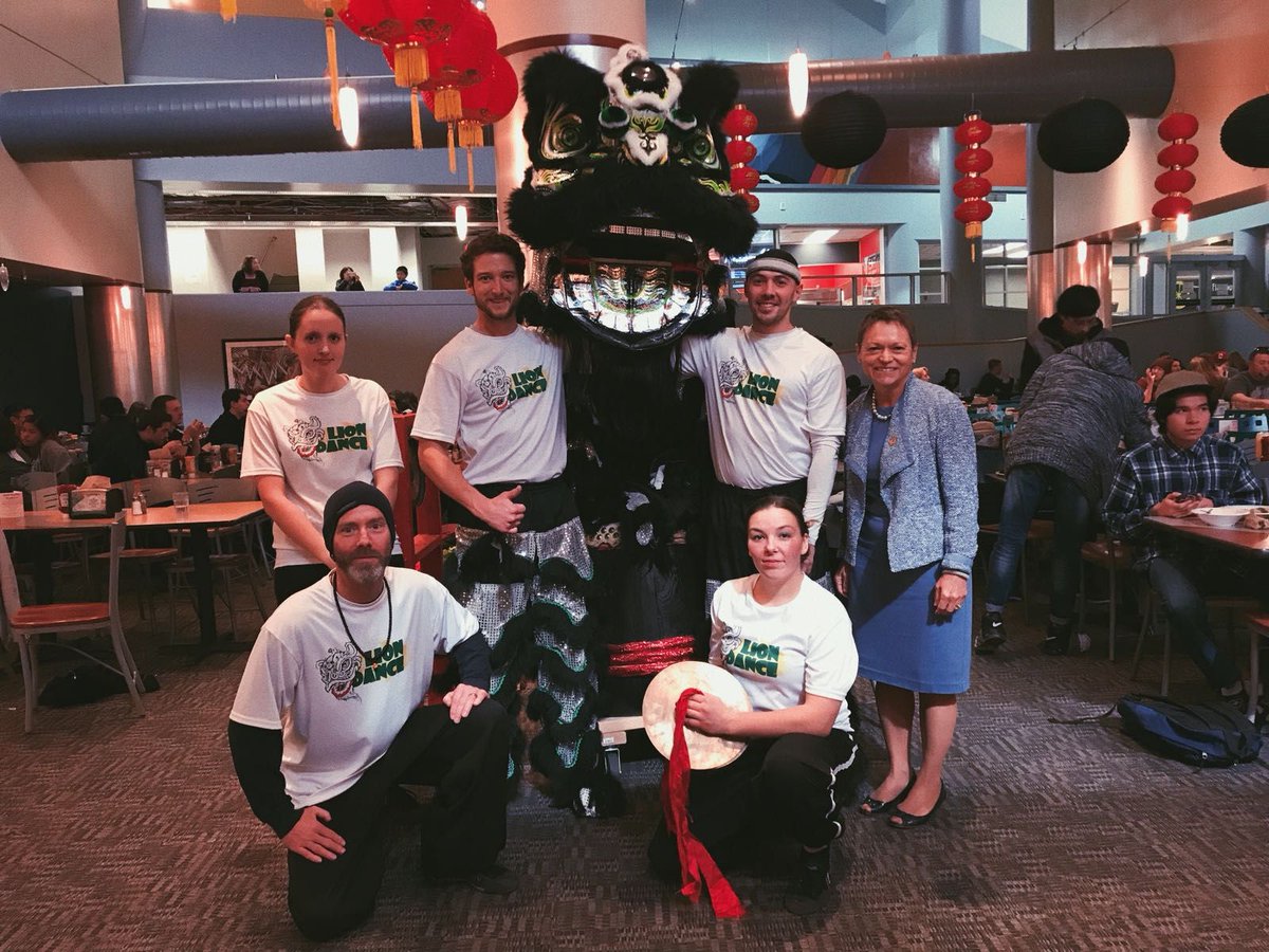 What an impressive Lion Dance performance by <a href="/SMountKungFu/">Sacred Mountain</a> at the University Union. Thank you for sharing your talent and helping us kick off #ChineseNewYear by bringing prosperity to NAU!