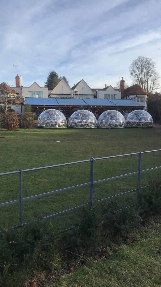 Pretty cool ‘igloos’ in this pub!