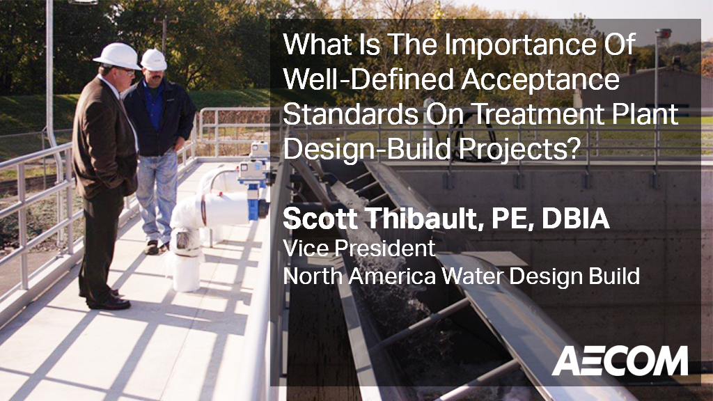 AECOMEnvWater's tweet photo. Our Scott Thibault discusses some of the key elements of a water or wastewater treatment plant design-build project #DBFO #Water https://t.co/hKJ48XMnUv https://t.co/Z9R9w7LG8c