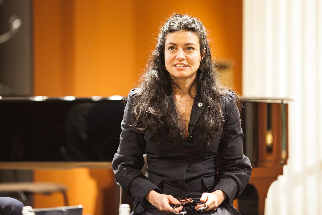 ABiennale's tweet photo. Juliana Cerqueira Leite:
"On a ship seasickness is a disagreement of your senses. The environment seems still: you see a still horizon, you see the still interior of the ship, the water doesn’t seem to be moving. But, the whole ship is rocking forward and side to side." https://t.co/OQaoISYNPv
