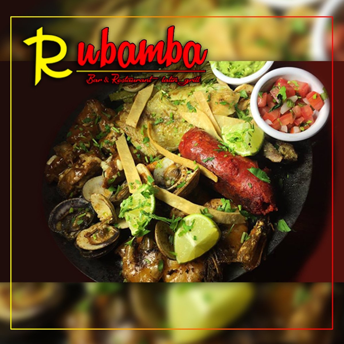 RubambaRestaura's tweet image. Ven a #Rubamba y disfruta de lo mejor de dos mundos, deleitate con la Parrillada #MarYTierra, desde las profundidades del mar llegan a tu mesa los camarones y almejas, que se fusionan al pollo arrachera y jugosos chorizos, en un exquisito plato