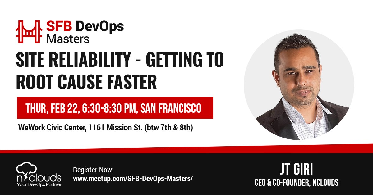 Meetup: Applying Machine Learning to DevOps. Feb 22, San Fran. Register: hubs.ly/H0b0W7p0 #devops #ml #awscloud