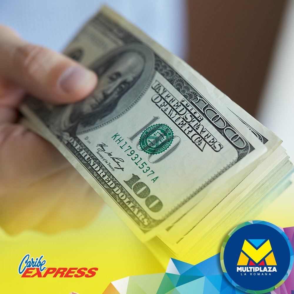 Cambia tus dólares y euros de manera rápida y sencilla con los servicios de @caribeexpressrd. ¡Visítalos en el 2do nivel! #MultiplazaLaRomana #CentroComercial #Servicios