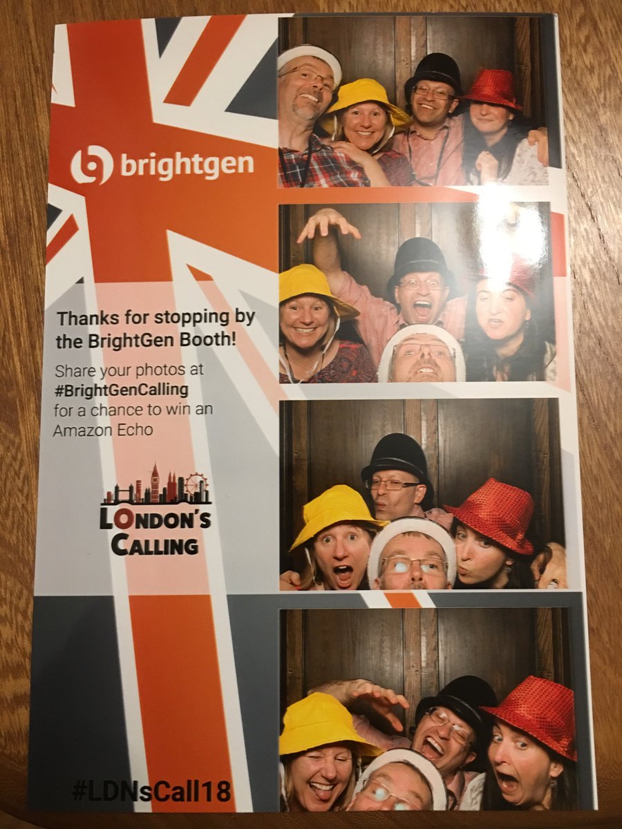 cloud_genius's tweet photo. #ldnscall18  some after event fun. #brightgencalling. https://t.co/awm246TstN