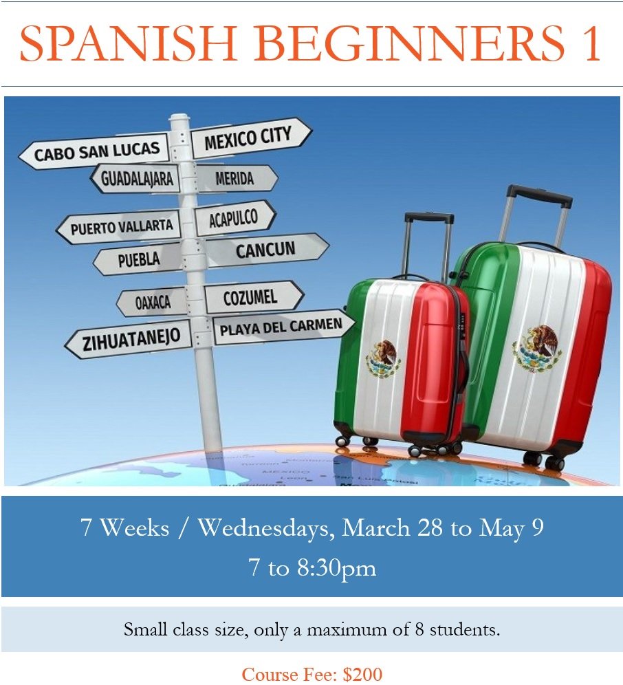 SpanishSquamish's tweet image. Spanish Beginners 1!!! starting March 28! #LearnSpanish #Travel #SpringCourses #Squamish #Whistler #S2S