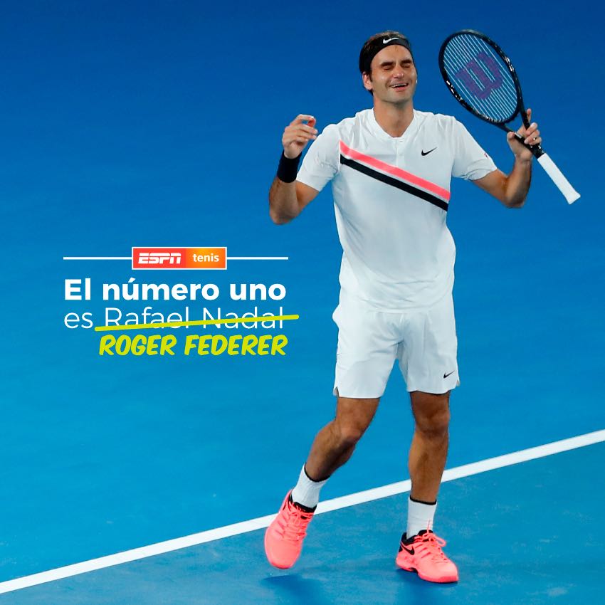 #TENISxESPN ¡NUEVAMENTE NÚMERO 1°! Roger Federer avanzó a las semifinales del ATP de #Rotterdam luego de vencer al local Robin Haase por 4-6, 6-1 y 6-1.