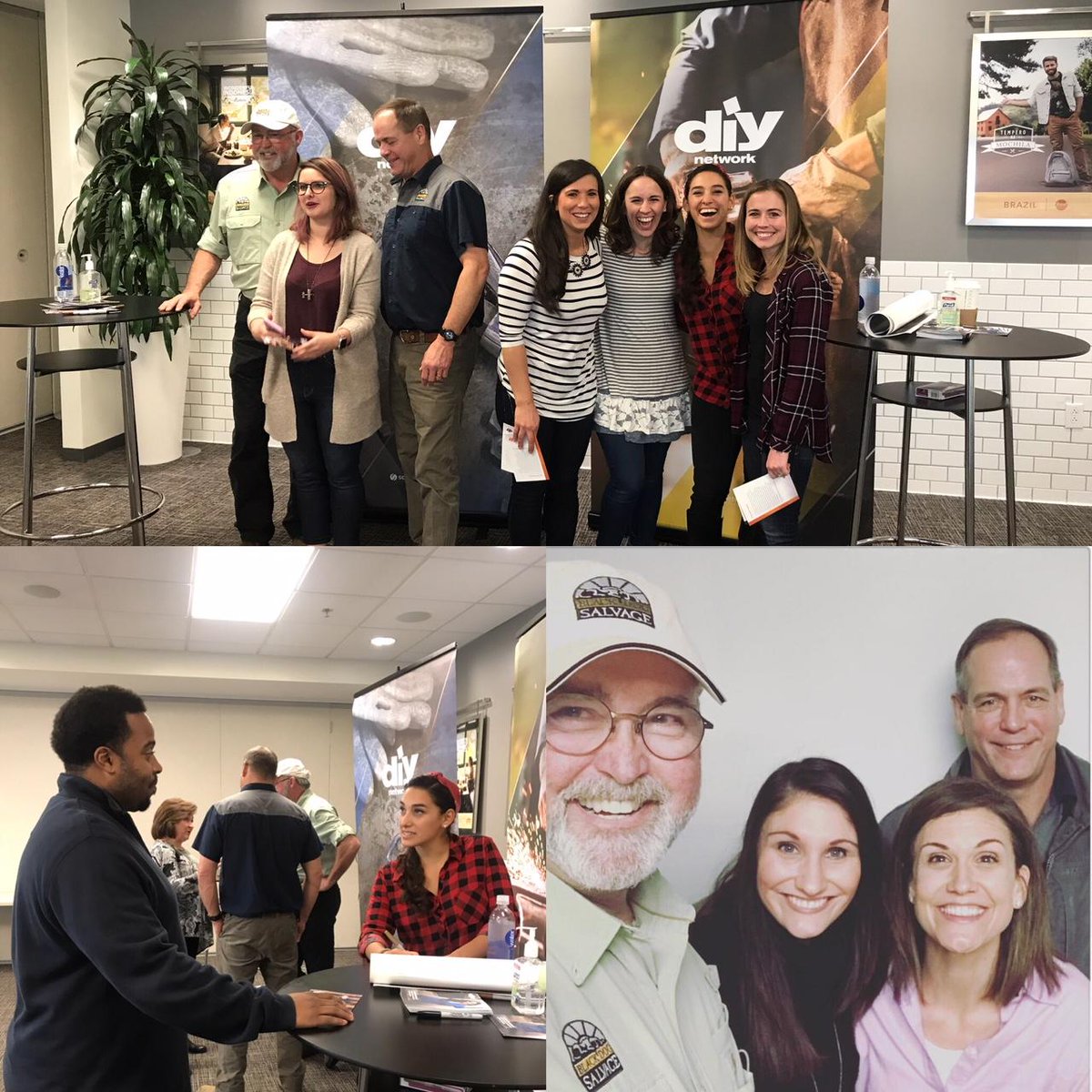 Robert Kulp &amp; Mike Whiteside, of DIY Network's Salvage Dawgs, joined Lawn &amp; Order's Sara Bendrick for an employee meet &amp; greet. "When my family lived in Slovenia, Salvage Dawgs was one of the SNI shows we got," says Comms Manager Nicki Collett. "The accents reminded me of home."