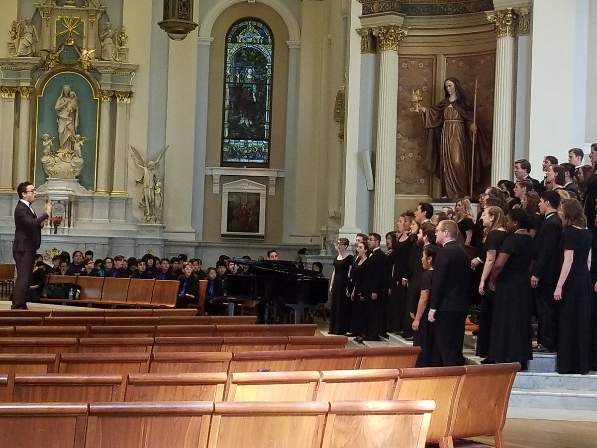CSUFMusic's tweet photo. Concert Choir performing at St. Joseph's Basilica in San Jose for @CASMEC! #CSUFMusic #CSUF #music #musicmajorlife #CSUFConcertChoir #CASMEC2018 https://t.co/yU2FL3Eive