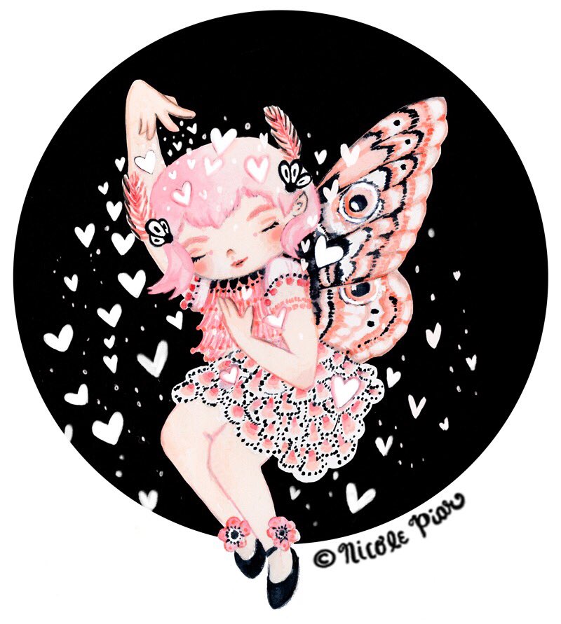 ghostkittenart's tweet photo. Shower yourself with love! #colour_collective #botopink #lovefordays #fairy #kidlitart @AndreaBrownLit https://t.co/b1yYJOCJGy