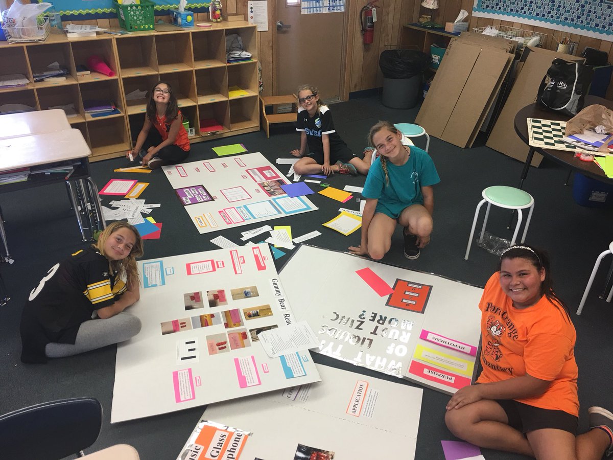 EmilyFagerstrom's tweet photo. ✂️📝Friday afternoon fun! Science project prep! 📝✂️#positivelyportorange #PortOrangeVCS #VCSScience #believein180 https://t.co/pBBKBIpdeK