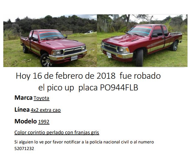 FredyXoquic's tweet photo. Fue robado este pick up a la altura del Igss de la antigua guatemala por favor difundir @amilcarmontejo https://t.co/q8A7IN8LPn