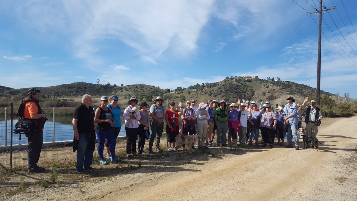 LakesideRvrPrk's tweet photo. 30+ river park friends showed up for our guided hike with Executive Director, Robin Rierdan, to a new extension of the SD River Trail. Thanks to all who came to blaze new trails and to see the future of Lakeside’s River Park! 

#sdrivertrail #trailblazers #lrpc #lakesidesfuture https://t.co/Sa8vejYqjP