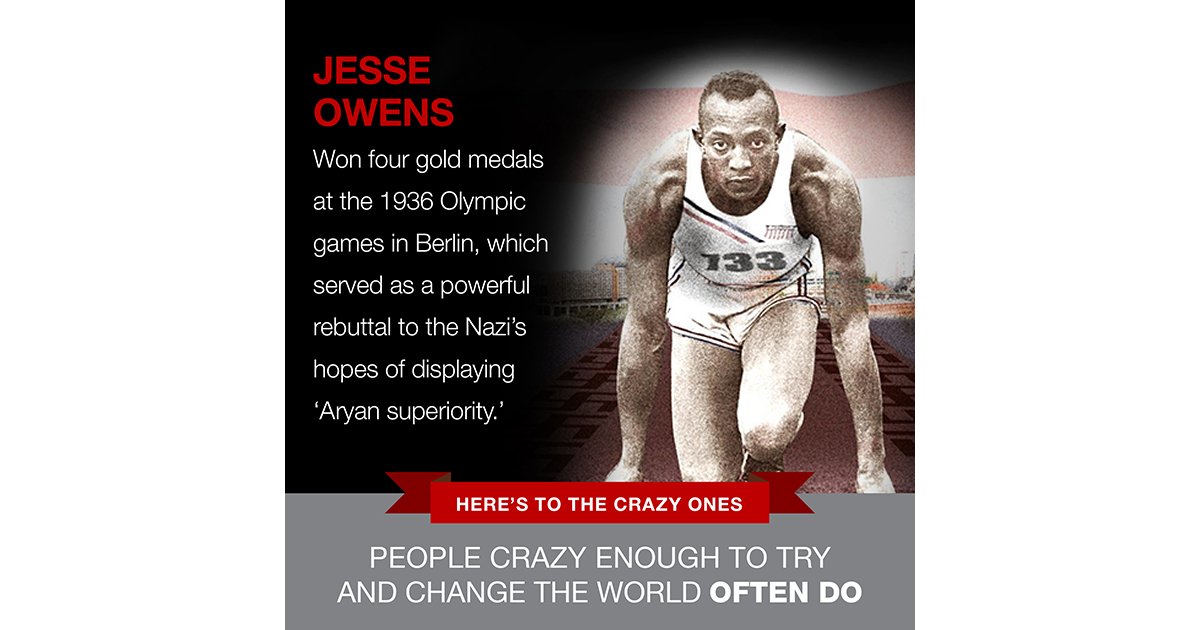 DrCarly's tweet photo. Jesse Owens https://t.co/zYCNtlvEz9