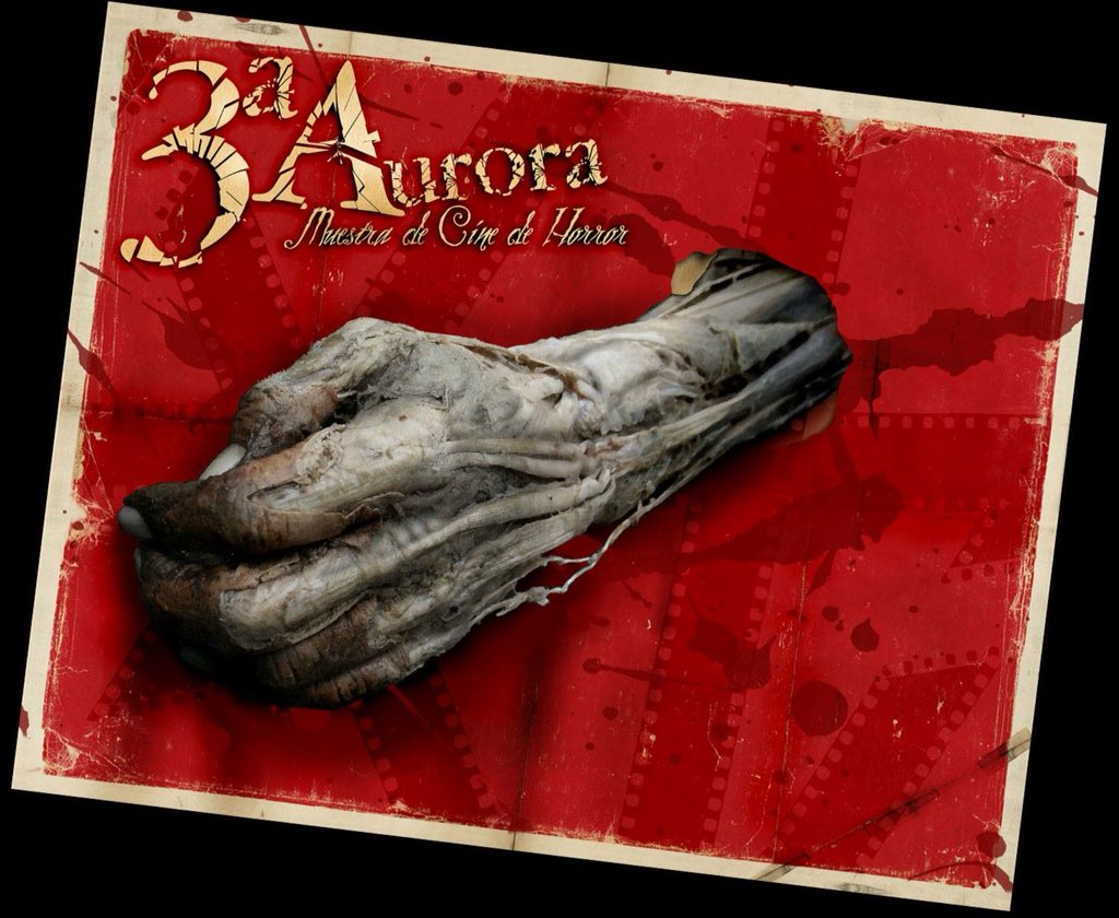 Aurorahorror's tweet photo. #Aurora3 El 3er Festival Internacional de Cine de Horror Aurora con el nombre
Muestra de cine de Horror se llevo a cabo del 11 al 17 de febrero 2008 y la temática
del festival fue sobre el horror en los 80s.
El cartel fue ilustrado con una fotografía de Jorge Hinojosa. https://t.co/bOvgRvcjBD