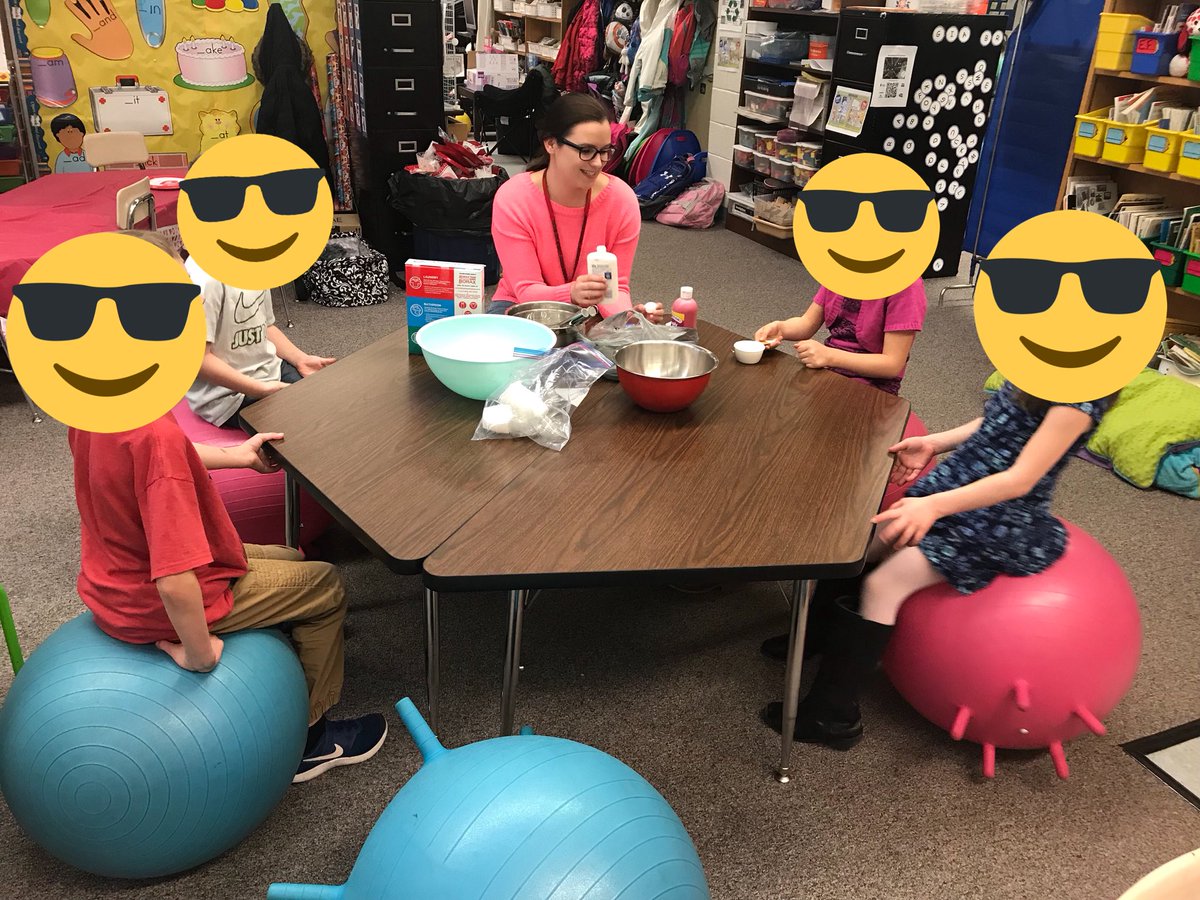 MrsKarynWathen's tweet photo. We had SO much fun making slime at our Valentine's Day party today! These kids make every single day better with their contagious happiness. 💗🍎📚 #ittook4tries #mistakesarehowwelearn https://t.co/6thQTTVJFu