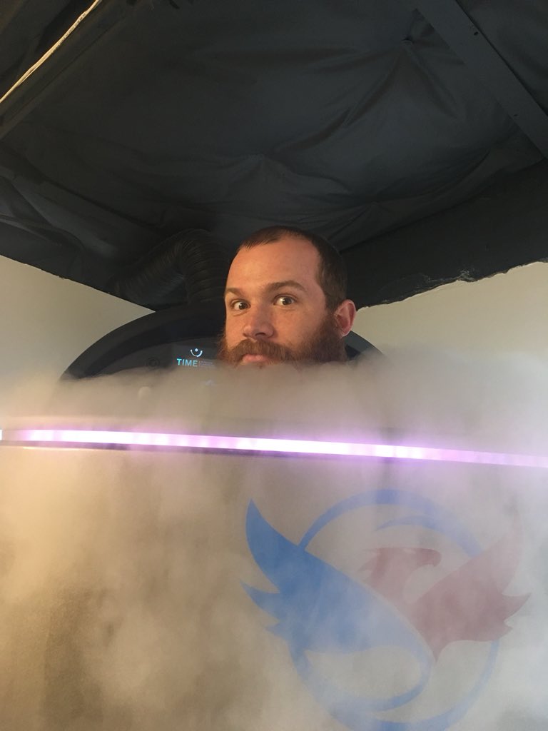 PhoenixReGen's tweet photo. Shutout to @CySneed for stopping in before he heads to Spring Training! Throw some heaters, courtesy of the cold! #recovery #MiLB #cryotherapy https://t.co/2hPdnjoJyN