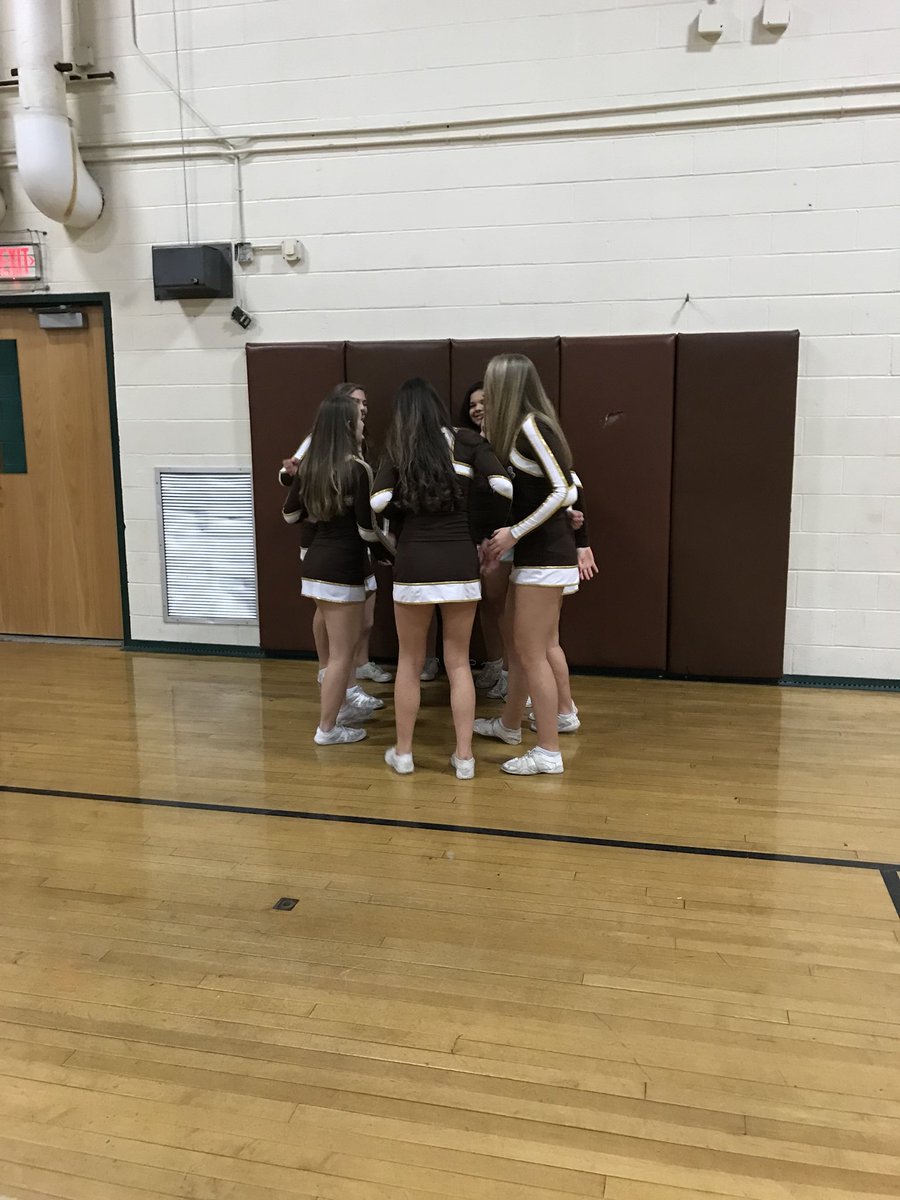 Haverhillcheer's tweet photo. One last senior night! It’s safe to say things will not be the same without you nine ladies next year! #HHSVC https://t.co/zLMZawjnHG