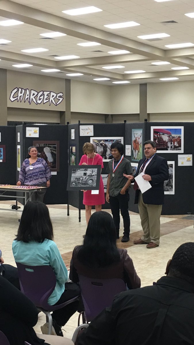 Fulshear_HS's tweet photo. Art Show is set up and awards are handed out. It will be open to the public tomorrow. If you get a chance, come out and take a look. You will be happy that you did. https://t.co/WurUfuutLF