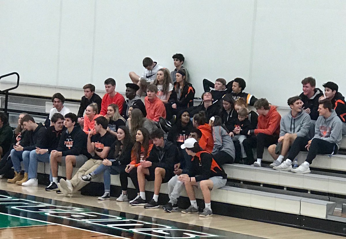 Thank you to these students supporting Central Girls tonight🏀 #countychamps2018