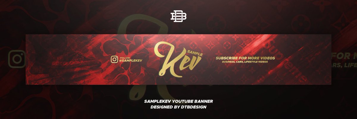 Daniel On Twitter Youtube Banner Design For Samplekev Retweets