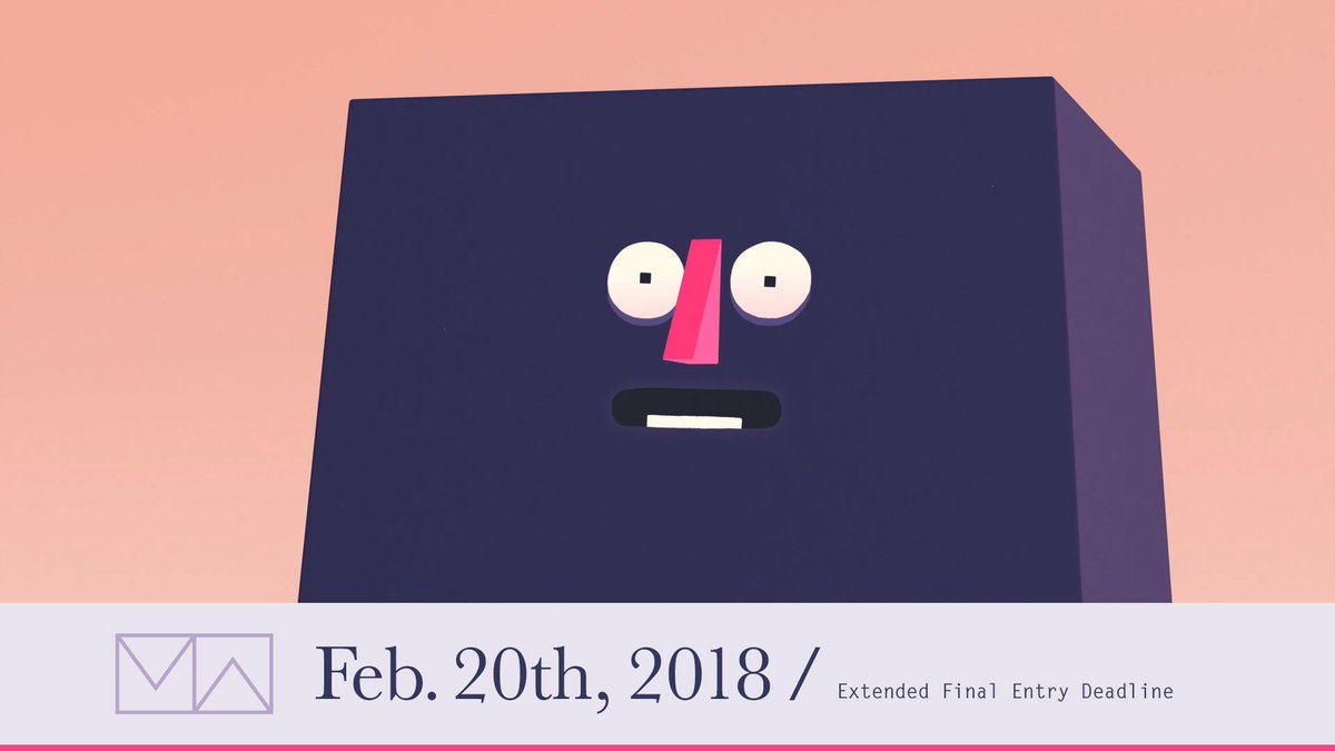 TheMotionAwards's tweet photo. Rushing to submit to @TheMotionAwards by @Motionographer? The final deadline has just been extended through the holiday weekend to Tuesday, Feb. 20th 11:59pm PST. 😅 https://t.co/yQSHdrpmod