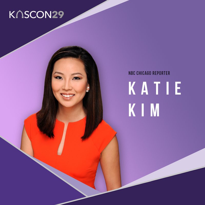 NUKASCON29's tweet photo. We have another speaker reveal for all of you! Katie Kim was an Emmy-nominated investigative journalist before taking on her current position as a general reporter at NBC Chicago. We are so excited to have her join us this March! https://t.co/IRJV8XfIpA #KASCON29 https://t.co/niGzZ6UqVb