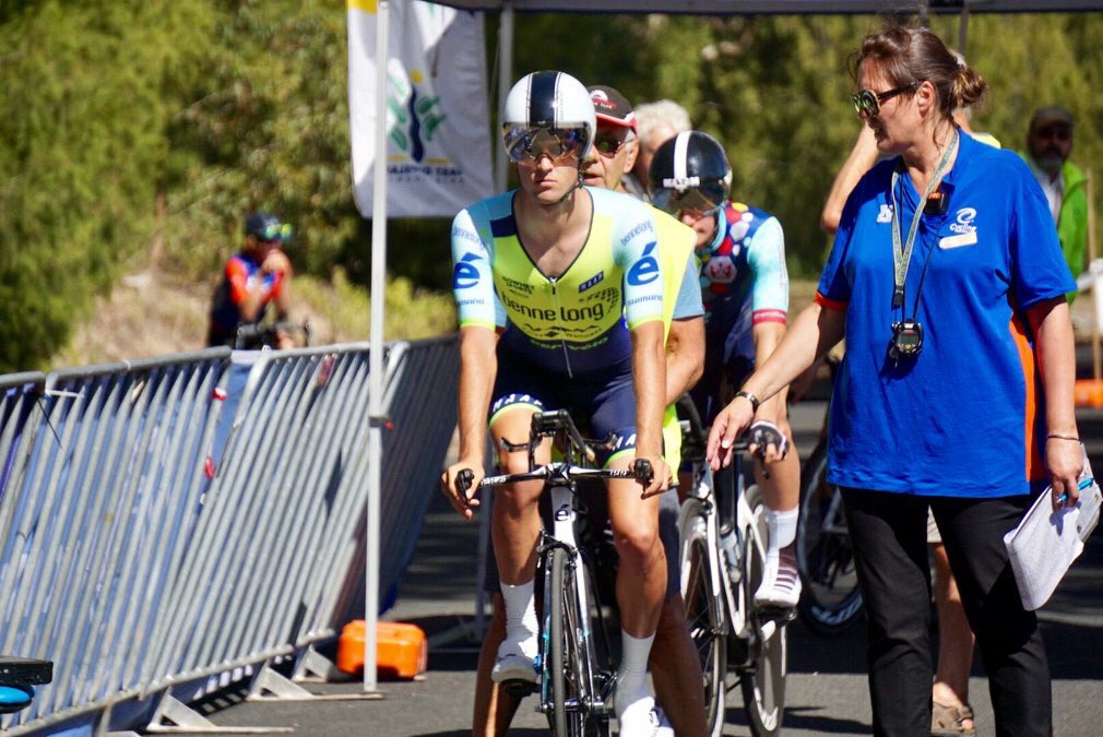 Close 2nd in the 8km TT @jaso279 @cyclingvictoria #ToEG <a href="/CerveloAus/">CerveloAus</a> <a href="/ShimanoOZ/">Shimano Australia Cycling</a> @Kask_cycling <a href="/Bennelongfunds/">Bennelong</a>
