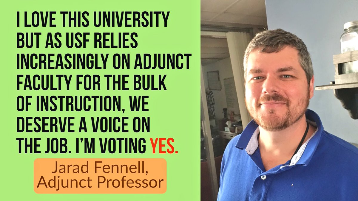 FacultyFlorida's tweet photo. Ballots are out at @USouthFlorida for the first ever Adjunct Professor UNION! We Got This! #FacultyForward #AdjunctAction https://t.co/oZkFWabzu1