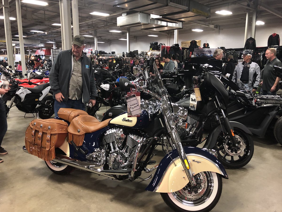 Make sure to head to the Indiana State Fairgrounds to check out all the cool exhibitors and bikes! We are here until 9 p.m. tonight!