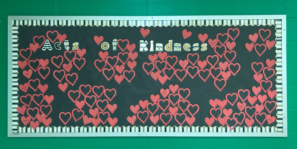 Check out all of this kindness...Each heart represents an act of kindness for the month of February! Way to go Wildcats! We are excited to continue to see it grow. #IPSKindnessFinder @IPS_StudentSvcs