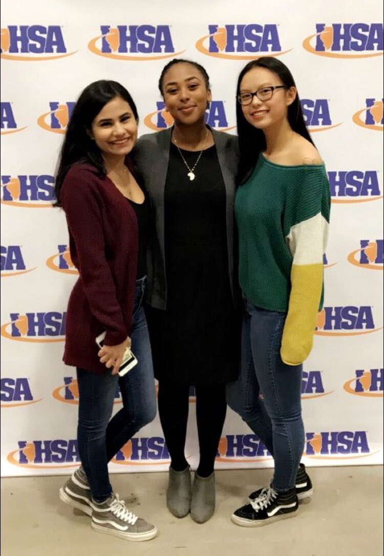 shs_speech_team's tweet photo. Keneni getting ready for state with our wonderful co-captains Maddy and Sara!❤️ #statebound #speechedup #WeAreSHS https://t.co/6Zk5BK6n4f