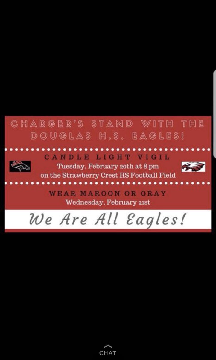 ChargersSGA's tweet photo. wear white to the vigil and maroon or grey to school on wednesday ❤️🦅 https://t.co/os8guERD9T