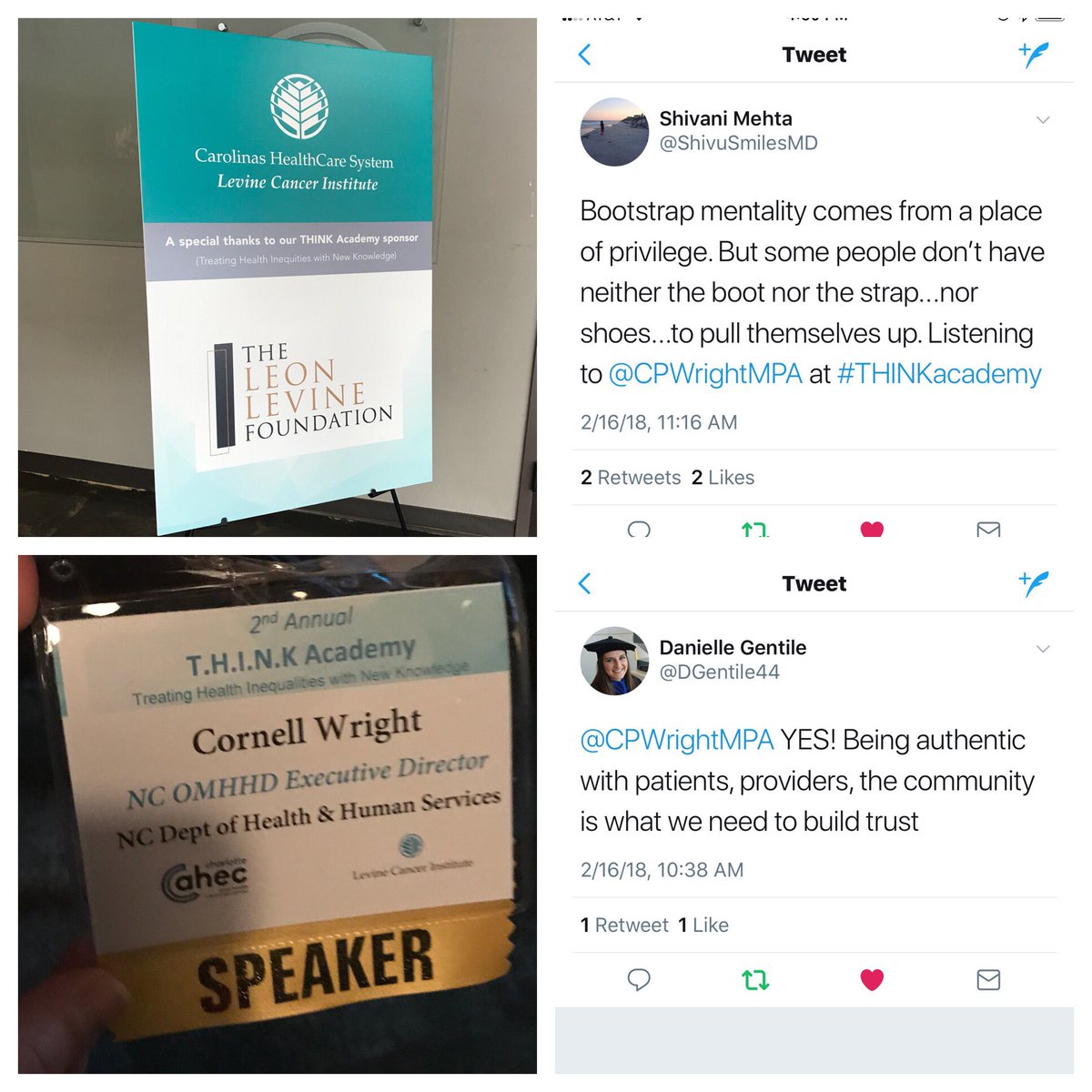 CPWrightMPA's tweet photo. Really enjoyed the opportunity to present at the #CarolinasHealthCareSystem #LevineCancerInstitute #THINKAcademy and discuss #HealthEquityInContext #CPWMPA https://t.co/oosEFLwD3P