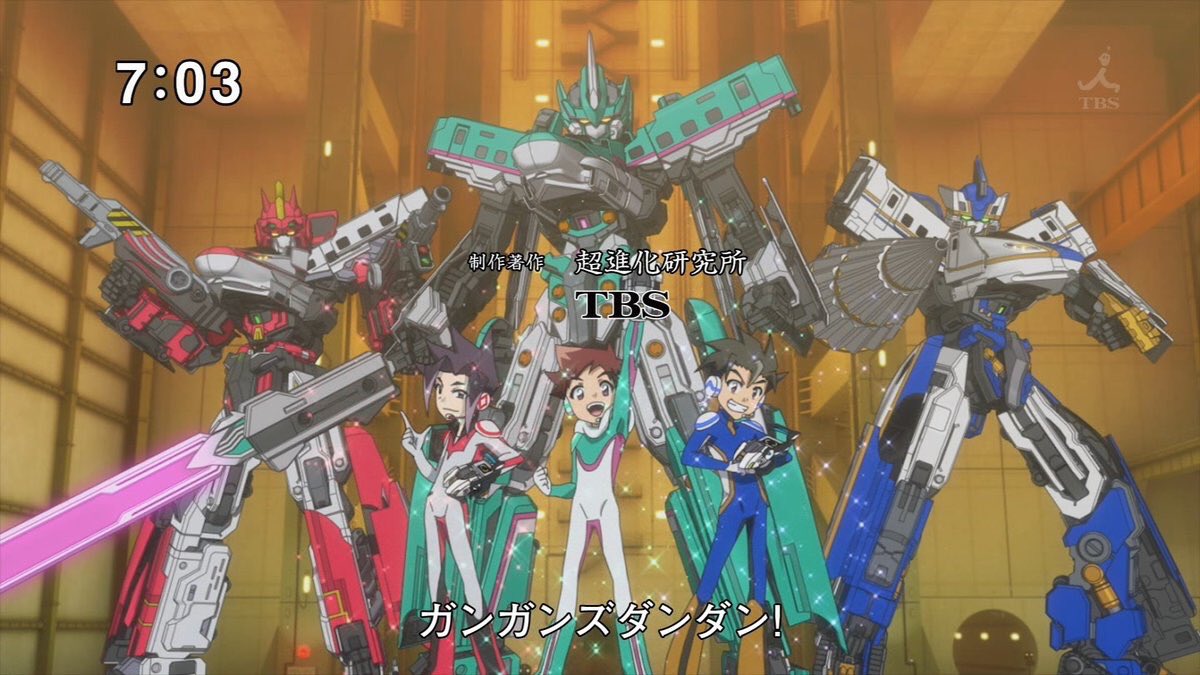 クロス On Twitter Opで集合するアニメは シンカリオン Shinkalion