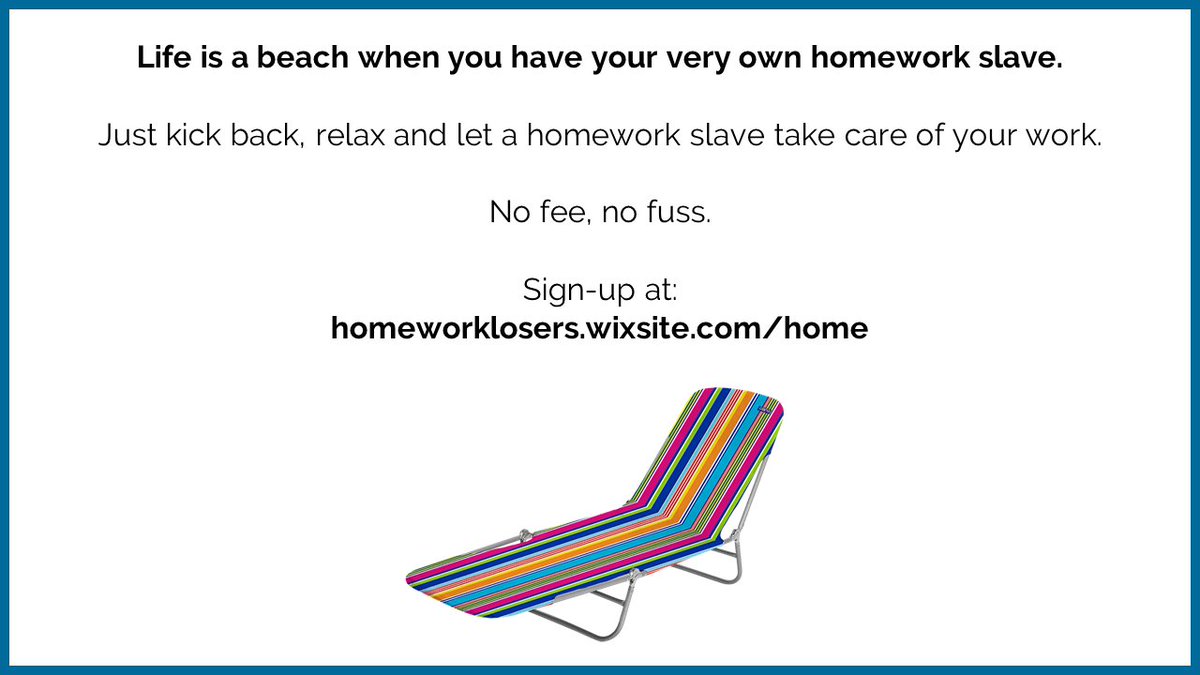 Homework Losers tweet media