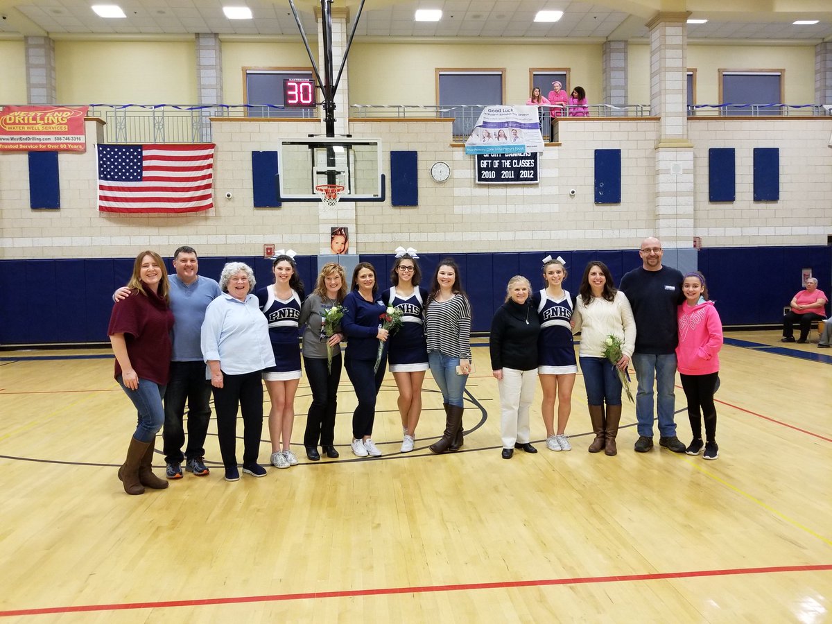 PlymouthNorthHS's tweet photo. Thank you families and SENIOR cheerleaders for your support of NORTH - GO EAGLES! https://t.co/rGSYPZcZlh