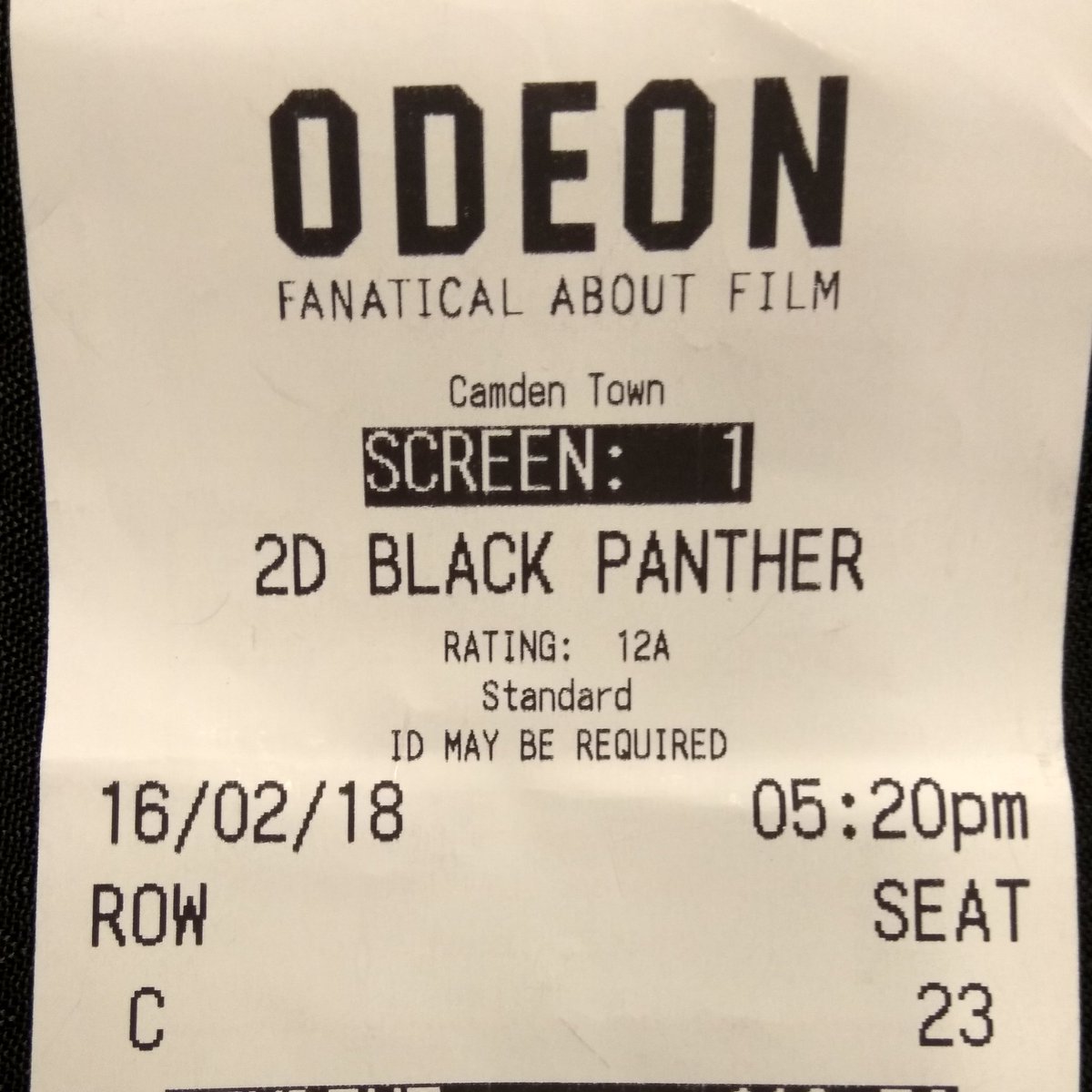 ankusharmaomat's tweet photo. #Blackpanther #BlackPantherMovie #odeoncinema #Camden https://t.co/ONMGEJ5QjM