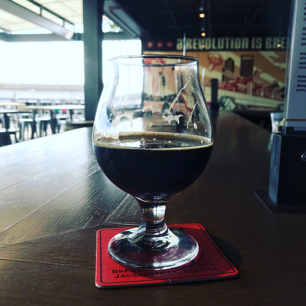Bourbonrcom's tweet photo. Underdark on the @intuition_ale_works rooftop is the perfect way to spend a Florida 80 degree winter day #beer #craftbeer #intuitionaleworks #drinkjax https://t.co/tXP2iuWsVP