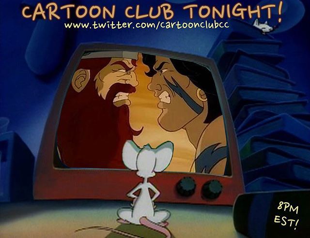 CartoonClubCC's tweet photo. Cartoon Club tonight! Join us for some ‘toons @ https://t.co/yJO9OmMcY1 8PM EST #pinkyandthebrain #conantheadventurer #saturdaymorningcartoons #animatedTV #ccinvite #CartoonClubCC https://t.co/3eXPX7MrWj https://t.co/c4Cl0CsbRI