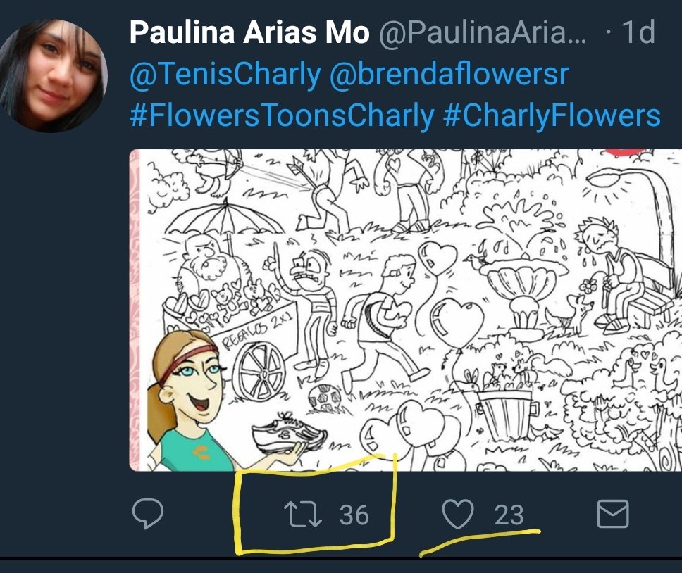 brendaflowersr's tweet photo. ¡Felicidades @PaulinaAriasMo te ganaste tu kit @TenisCharly #FlowersToonsCharly !..me pongo en contacto contigo... https://t.co/THXcfUlx08