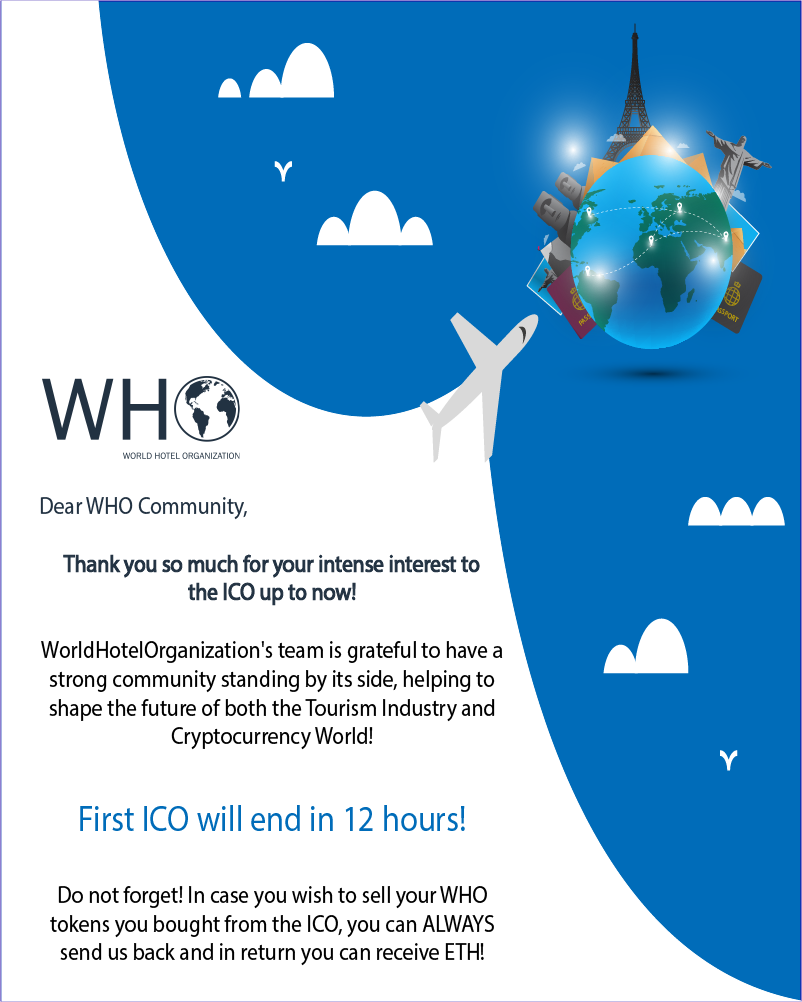 First ICO will end in 12hours!