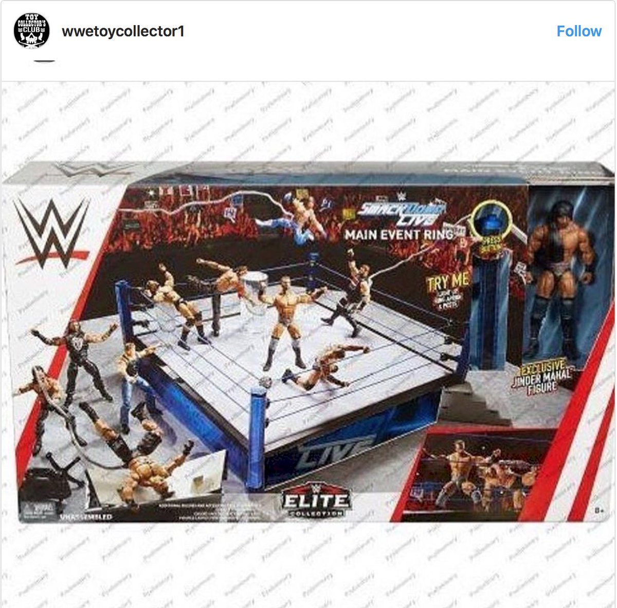 wwe smackdown live ring toy