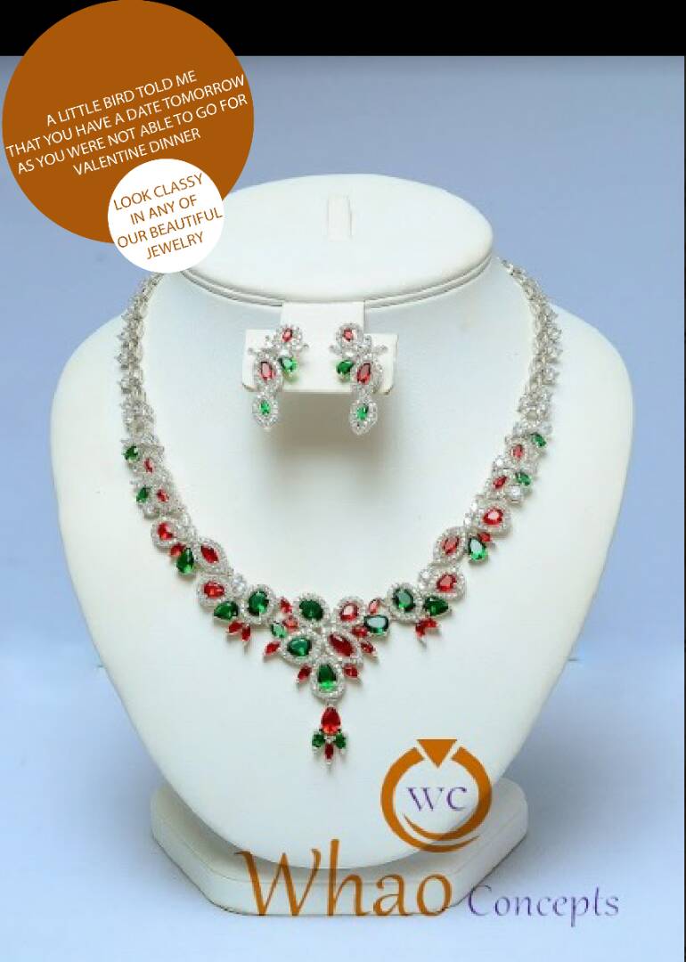 whaoconcept's tweet photo. A little birdie told me that you have a date tomorrow as you were not able to go for your Valentine dinner because of work.
Look classy as you wear any of our #WhoaconceptJewelry

#jewelry #jewelryset #custommade #Nigeria #Lagos #giftforher #weddinggift #birthdaygift #weeklygift https://t.co/i9z3kJodWr