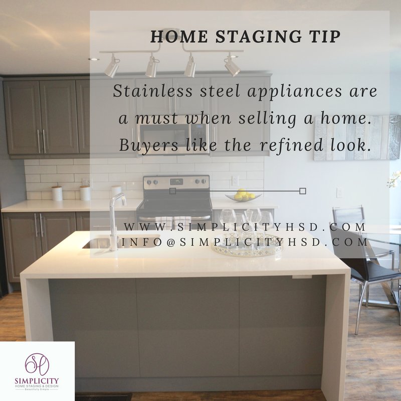 Simplicity_HSD's tweet image. An instant return on investment? Use stainless steel appliances in your #kitchen #StagingTip
