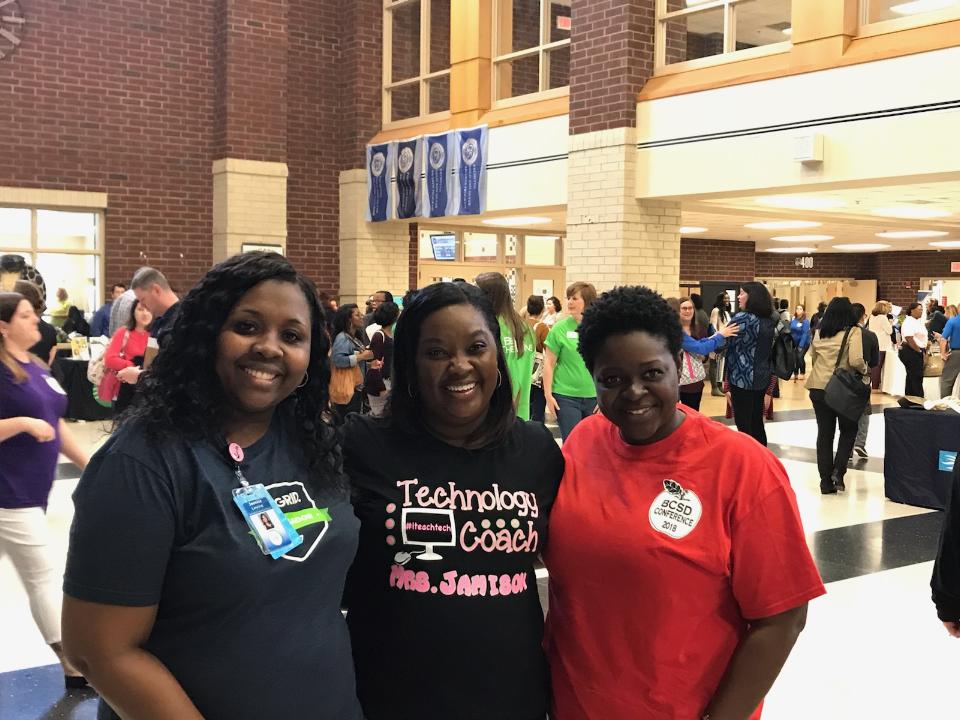 JessDeveloper's tweet photo. Enjoyed seeing these ladies at the conference. @SCTechKim #bcsdbetheone https://t.co/Y8yDXAwBhC